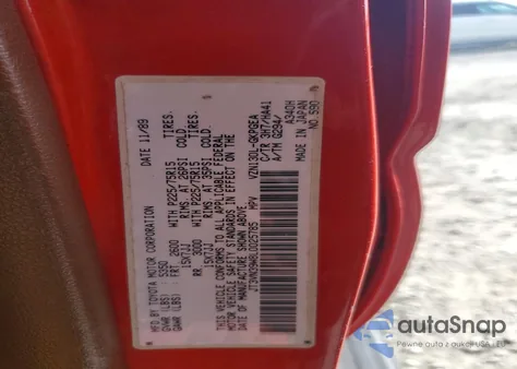 1990 Toyota 4Runner Vn39 Sr5 from USA, damaged, VIN JT3VN39W8L0025785